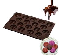 Paquete de molde para horno navideño - En conjunto de bandeja de gelatina de chocolate, kit flexible de cuadrícula de silicona, placa de inserto desmontable no estancable | Herramienta de fabricación