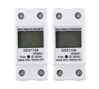 Paquete de monitoreo de energía digital DDS1108 dos unidades con interfaz fácil de usar y diseño de seguridad