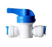 Paquete de montaje a presión de 1/10.2 cm para sistemas de filtración por ósmosis inversa, incluye válvula de bola, codo recto T Y (A)