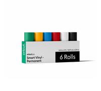 Paquete de muestra de vinilo permanente Cricut Smart para mαquina Joy (6 hojas, 14 cm x 90 cm)