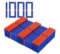 Paquete de munición de balas de dardos de repuesto de 1000 unidades, compatible con Nerf N-Strike Elite 2.0 Series DinoSquad, funciona con todos los lanzadores Elite Blasters, color azul