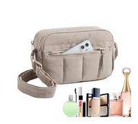 Paquete de nailon de , riñonera de 8.2 x 5.5 pulgadas con triple bolsillos, de pecho de tela ligera, bolso de viaje elegante con estilo moderno, protector de cadera para senderismo y