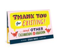Paquete de notas adhesivas de agradecimiento de Em & Friends, juego de 6 blocs de notas adhesivas de 2,75 x 2,75 pulgadas y 40 hojas cada una