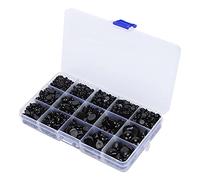 Paquete de Ojos Y Narices de Plástico, Ojos Y Narices de Plástico Lindo para Amigos para el Hogar(2575 negro)