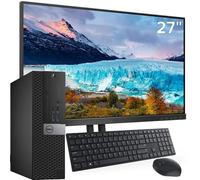 Paquete de ordenador SFF | Intel Core i7 | RAM 32 GB | SSD 1 tera | Win 11 Pro + monitor 27" FullHD + Kit ratón y teclado italiano Office Wifi y Bluetooth