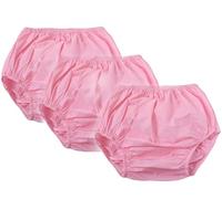 Paquete De Pantalones De Plástico para Incontinencia Calzoncillos De Protección contra Reutilizables Lavables Braga para La Incontinencia para Adultos Cubrepañales De Tela C,Waist 55cm