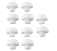Paquete de parachoques para asiento de inodoro, 10 piezas de ABS blanco + TPE amortiguadores para un cierre silencioso, reducción de ruido y protección del asiento del inodoro, compatible con (10