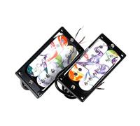 Paquete de pastillas de repuesto para guitarra eléctrica de 7 cuerdas, ajuste directo, posiciones de puente de cuello, pastilla de guitarra en maceta de cera