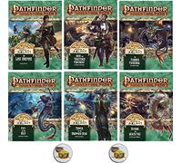 Paquete de Pathfinder completo ruinas de Azlant 1 a 6 más dos botones de pecho del tesoro
