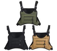 Paquete de Pecho: Impermeable para teléfono Oxford, Paquete de Chaleco, arnés táctico | para Entrenamiento al Aire Libre, Senderismo, Ciclismo, Viajes, Trotar, Motocicleta, plataf