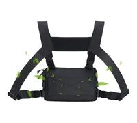 Paquete de pecho para hombre | Paquete de pecho multifuncional ajustable | Equipaje de viaje para hidratación de montaña camping Riting senderismo al aire libre, Negro , Siehe Beschreibung