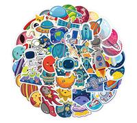 Paquete de pegatinas de Astronauta 50 Uds Para botellas de agua, portátiles, coches, patinetas, decoraciones de cuevas para hombres, pegatinas para adolescentes y adultos