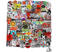 Paquete de Pegatinas de Banda de Roca para portátil, Coche, Guitarra, Parachoques, Estilo Punk, Vinilo Impermeable, 100 Unidades