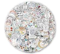 Paquete de pegatinas de Biblia inspiradora 100 Uds Para botellas de agua, portátiles, coches, patinetas, decoraciones de cuevas para hombres, pegatinas para adolescentes y adultos