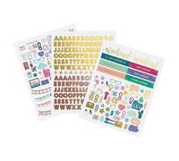 Paquete de pegatinas de diseρador de Erin Condren - Paquete de pegatinas de alfabetos e ilustraciones