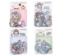 Paquete de pegatinas innovadoras, impermeables y con dibujos animados impresos en alta definición para personalización, imprescindibles para