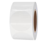 Paquete de pegatinas redondas transparentes, 500 por rollo, de la marca Hybsk(TM), (3,8 cm).