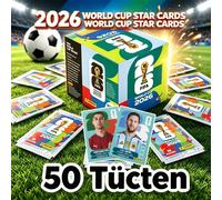 # Paquete de Pegatinas y Álbum de Tarjetas de Fútbol del Mundial FIFA Panini 2026, Colección de Edición Limitada, Set de Recuerdos de Fútbol!! 2 BOX 100PACKS