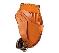 Paquete de peluquería， Bolsa de Cuero for Tijeras Peluquero, Funda cartuchera for, Bolsa con Clips Remache, riñonera for(A)
