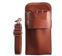 Paquete de peluquería， Funda de Cuero Genuino for salón, Estilista, Tijeras Peluquero, cizalla, Soporte Cintura, Bolsa(B)