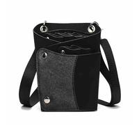 Paquete de peluquería， Funda de Peluquero Funda cartuchera Clips Bolsa Tijeras riñonera, Profesionales Cuero