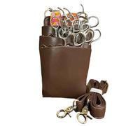 Paquete de peluquería， Funda de Tijera, Bolsa for Peluquero, for Equipo peluquería, cinturón barbería, Soporte for Kit Herramientas(Brown)