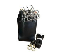 Paquete de peluquería， Funda de Tijera, Bolsa for Peluquero, for Equipo peluquería, cinturón barbería, Soporte for Kit Herramientas(Black)