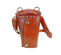 Paquete de peluquería， Llevar Equipo for el Cabello, Almacenamiento de salón, Bolsa Viaje, Estuche Cuero, Tijeras Peluquero, Funda for peluquería(Brown)