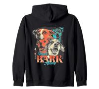 Paquete de Perros Never Bark Alone Pop Art Canine Lovers Sudadera con Capucha