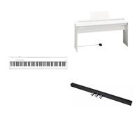 Paquete de piano digital Roland FP-30X en blanco + soporte KCS-70-WH para piano digital + Kpd-70 unidad de pedal, blanco