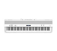 Paquete de piano digital Roland FP-90X en blanco + soporte KSC-90-WH para piano digital + KPD-90 unidad de pedal, blanco