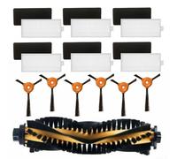 Paquete de piezas de repuesto para Ecovacs para para para Deebot 500 600 601 con cepillos laterales filtros y componentes de cepillo de rodillo (1)
