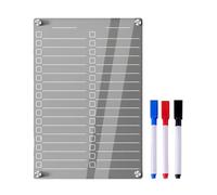 Paquete de pizarra reutilizable con rotuladores de colores de borrado en seco para la planificación de la cocina y la gestión del programa diario