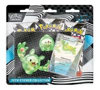 Paquete de Pokémon Escarlata y Violeta TCG con carta promocional y pegatinas
