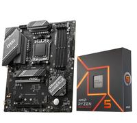 Paquete de procesador AMD Ryzen 5 7600X con placa base para juegos MSI B650 Gaming Plus WiFi (AM5, ATX, DDR5, PCIe 4.0, Wi-Fi 6E), Soly by Micro Center