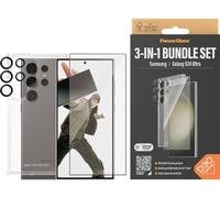 Paquete de protección 3 en 1 PANZERGLASS para Samsung Galaxy S24 Ultra (Funda + Protector de pantalla + Protector de cámara)