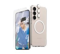 Paquete de protección 3 en 1 PANZERGLASS para Samsung Galaxy S25 Plus (Funda + Protector de pantalla de privacidad + Protector de cámara)