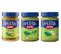 Paquete de prueba Barilla Pesto Basilico e Rucola Pesto genovese Pesto pistacchio esto Basilico e Pistacchio Pesto con albahaca y pistachos 3 x 190 g