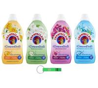 Paquete de prueba Chanteclair I Suavizante concentrado - 57 lavados, 4 aromas diferentes, 4 x 1140 ml + llavero Beni Culinari gratis