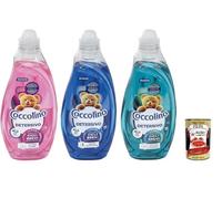 Paquete de prueba Coccolino Wonder Wash Ultra Clean Ultra Care Odor Protection Detergente líquido para la lavadora - Ideal corto ciclos 37 lavados, 3 x 1480 ml + Polpa italiana Gourmet 400 g
