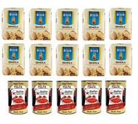 Paquete de prueba de sémola di Grano Duro De Cecco 10 x 1 kg y Italian Gourmet Polpa di pomodoro, pasta de tomate finamente picada, 5 x 400 g