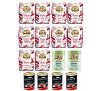 Paquete de prueba Farina Molino Caputo + 2 levaduras secas Caputo + 4 pomodorini O'Sarracino de 400 g