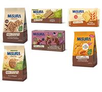 Paquete de prueba Misura Fibraextra Integrali de grano completo Croissant Crackers Shortbread con relleno de calabaza, galletas 6 unidades