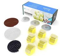 Paquete de recambio de cabezal de ducha filtrado con vitamina C, suaviza el agua dura, filtro de flúor y cloro, aumenta la presión, ahorra agua, incluye 6 bloques de vitamina C y piedras de repuesto