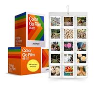 Paquete de Recambios Polaroid, Película de Impresión a Color para Cámara Instantánea con Película Polaroid Go, 64 Tomas y Álbum de Fotos Clikoze de Pared