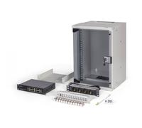 Paquete de red de 10", armario de 9U y equipo, versión gr SOHO Pro, sin montar