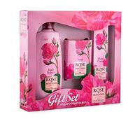 Paquete de Regalo - Bálsamo Corporal, Jabón Natural, Crema de Manos - Rosa de Bulgaria