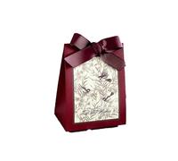 Paquete de regalos de fiesta, 10 Or 20 pcs Multicolor Wedding And Birthday Party Favor Candy Box With Ribbon Packaging(Red,1 count (Pack of 1))