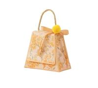 Paquete de regalos de fiesta, 10 Pcs Multicolor Paper Party Favor Candy Box With Ribbon 13x6.5x10.8cm(Yellow,1 count (Pack of 1))
