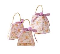 Paquete de regalos de fiesta, 10 Pcs Multicolor Paper Party Favor Candy Box With Ribbon 13x6.5x10.8cm(Purple,1 count (Pack of 1))